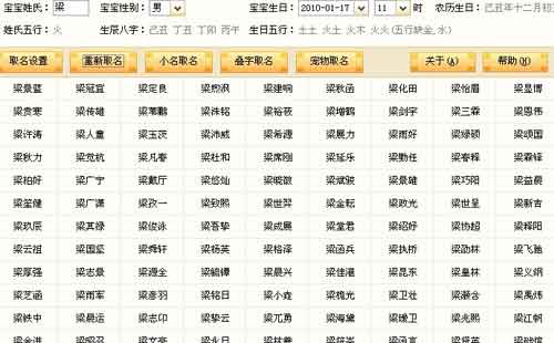 生辰八字起名-男孩女孩八字取名-测试打分-名字大全